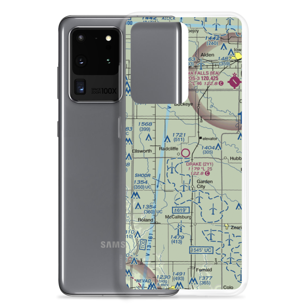 Drake Airport (2Y1) VFR Sectional Samsung Case Samsung Galaxy S20 Ultra model shown