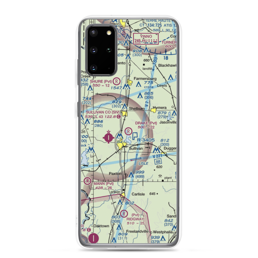 Drake Airport (49IN) VFR Sectional Samsung Case Samsung Galaxy S20 Plus model shown