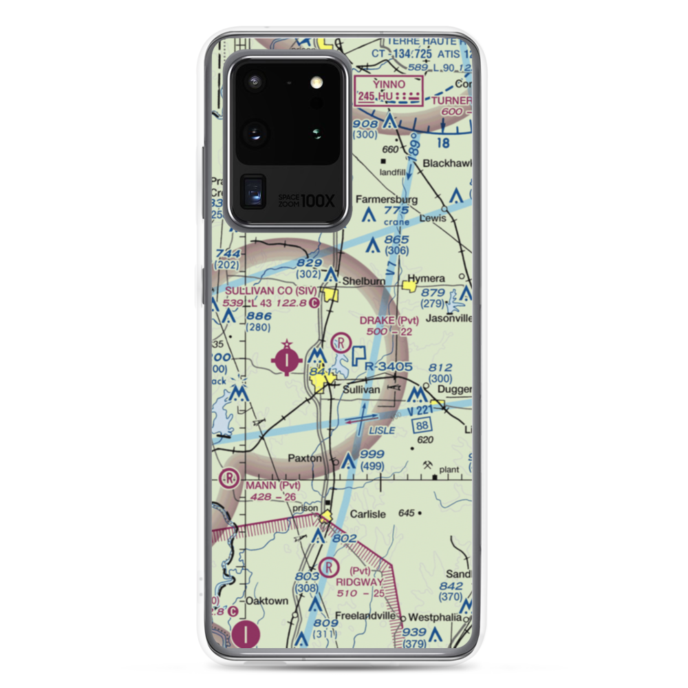 Drake Airport (49IN) VFR Sectional Samsung Case Samsung Galaxy S20 Ultra model shown