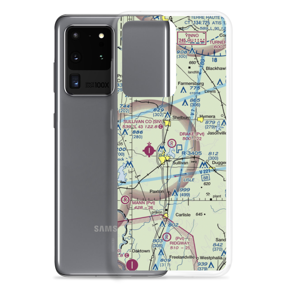 Drake Airport (49IN) VFR Sectional Samsung Case Samsung Galaxy S20 Ultra model shown