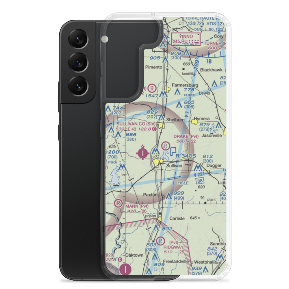 Drake Airport (49IN) VFR Sectional Samsung Case Samsung Galaxy S22 Plus model shown