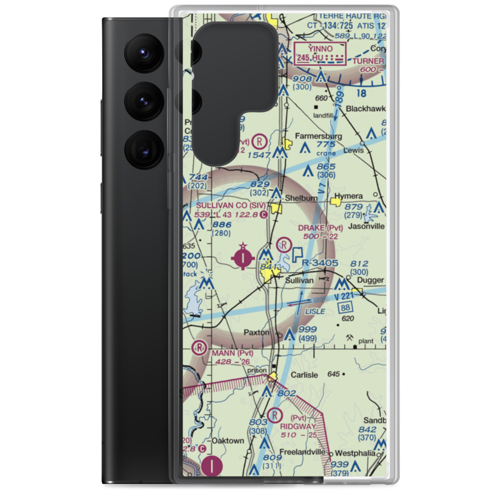 Drake Airport (49IN) VFR Sectional Samsung Case Samsung Galaxy S22 Ultra model shown