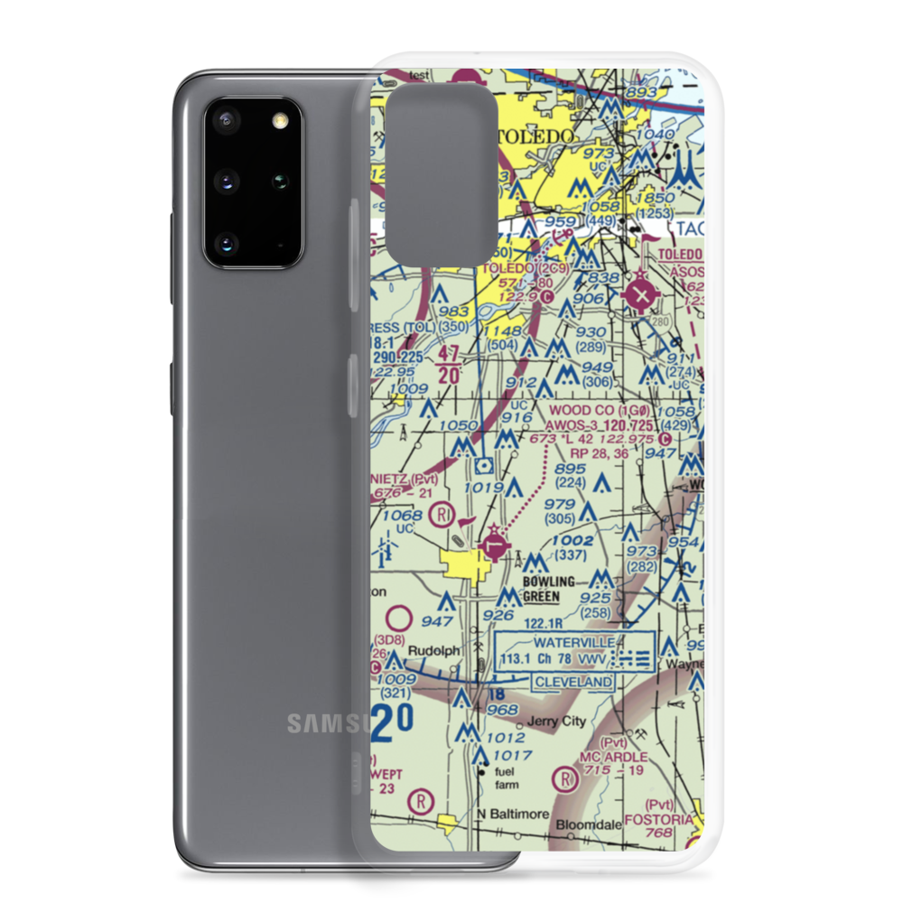Drake Airport (OH45) VFR Sectional Samsung Case Samsung Galaxy S20 Plus model shown