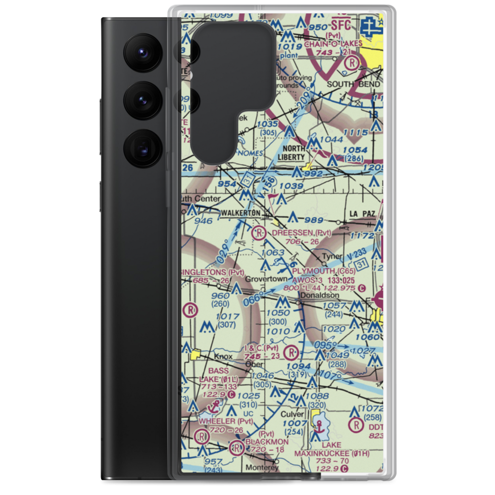 Drake Field (II99) VFR Sectional Samsung Case Samsung Galaxy S22 Ultra model shown