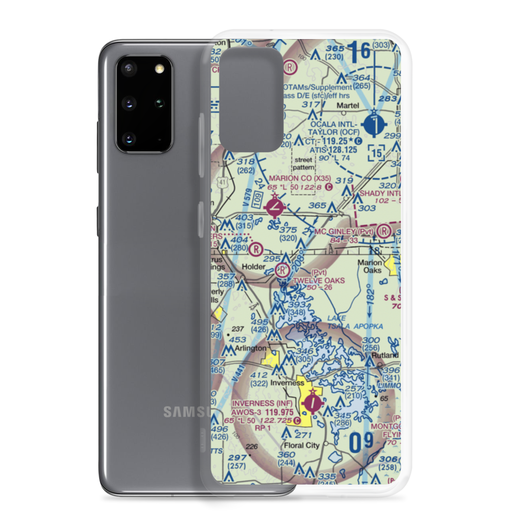 Drake Ranch Airport (7FD2) VFR Sectional Samsung Case Samsung Galaxy S20 Plus model shown