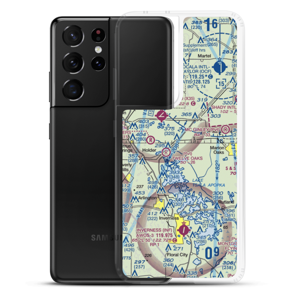 Drake Ranch Airport (7FD2) VFR Sectional Samsung Case Samsung Galaxy S21 Ultra model shown