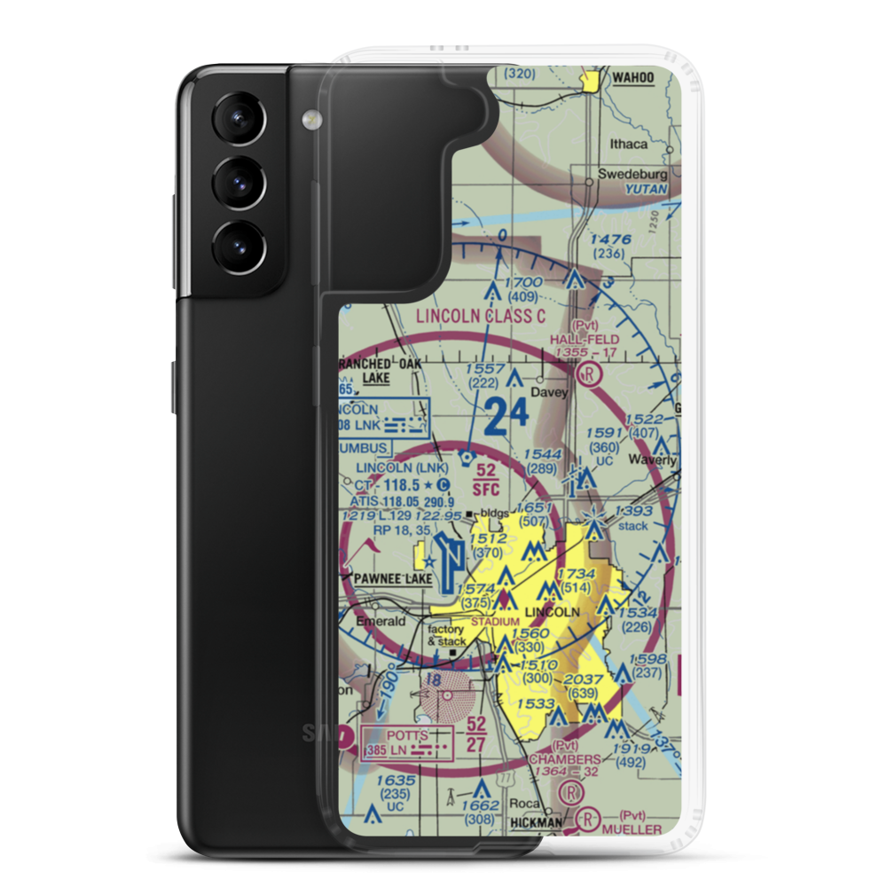 Dream Field (NE42) VFR Sectional Samsung Case Samsung Galaxy S21 Plus model shown