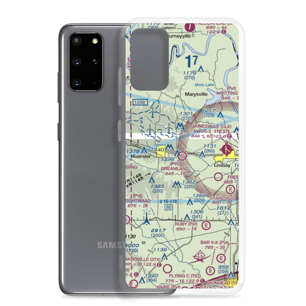 Dreamland Airport (XA48) VFR Sectional Samsung Case Samsung Galaxy S20 Plus model shown