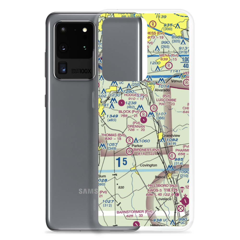 Drennan Airport (3XA0) VFR Sectional Samsung Case Samsung Galaxy S20 Ultra model shown