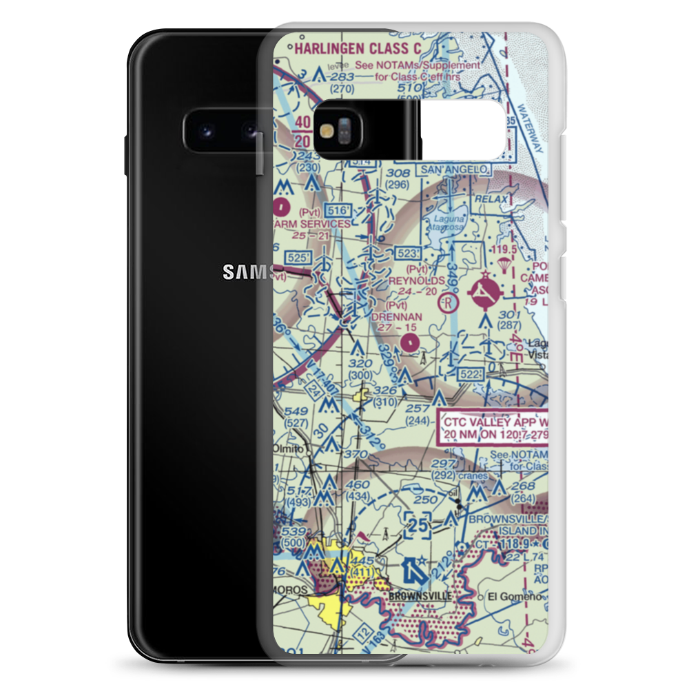 Drennan Farm Airport (92TA) VFR Sectional Samsung Case Samsung Galaxy S10+ model shown