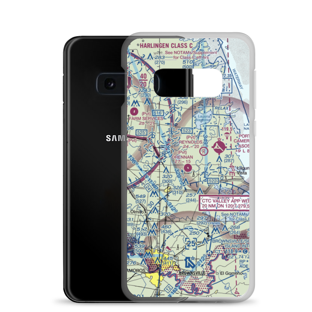 Drennan Farm Airport (92TA) VFR Sectional Samsung Case Samsung Galaxy S10e model shown