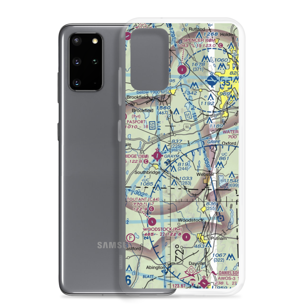 Dresser Hill Airport (MA30) VFR Sectional Samsung Case Samsung Galaxy S20 Plus model shown