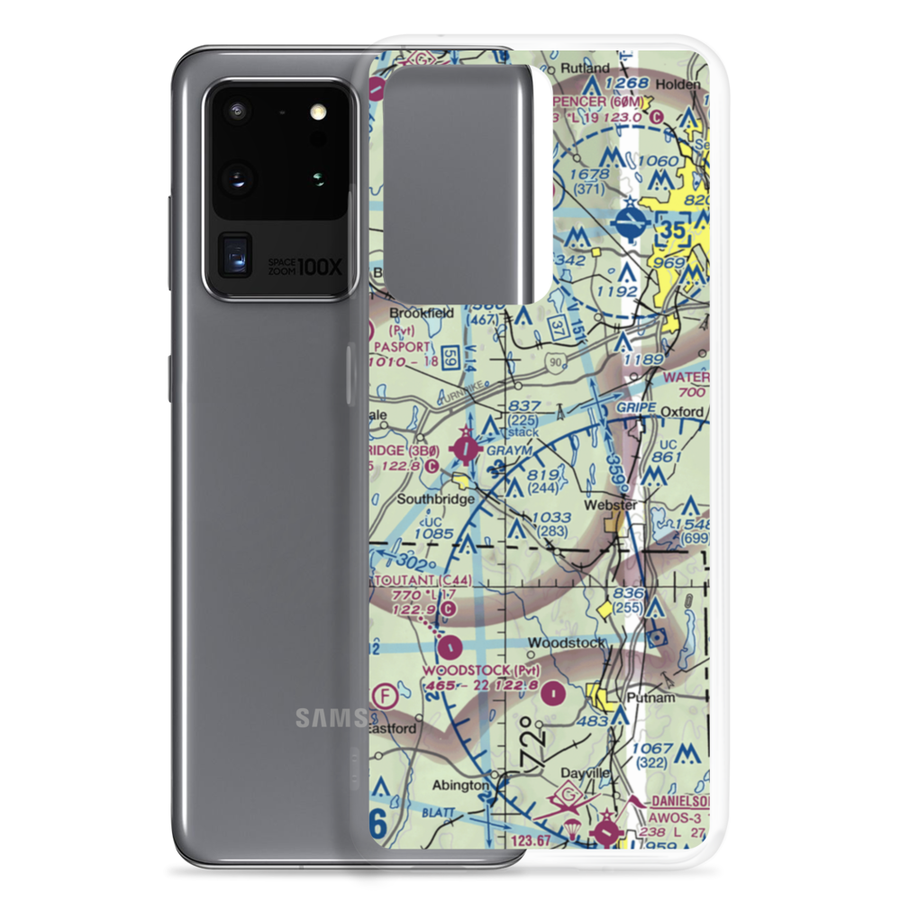 Dresser Hill Airport (MA30) VFR Sectional Samsung Case Samsung Galaxy S20 Ultra model shown
