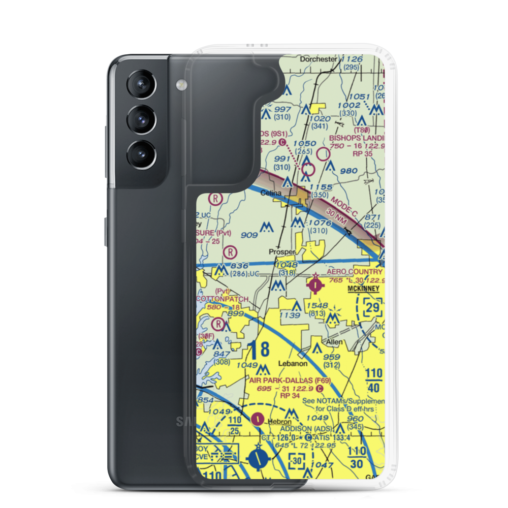 Drewery Airport (6TX3) VFR Sectional Samsung Case Samsung Galaxy S21 model shown