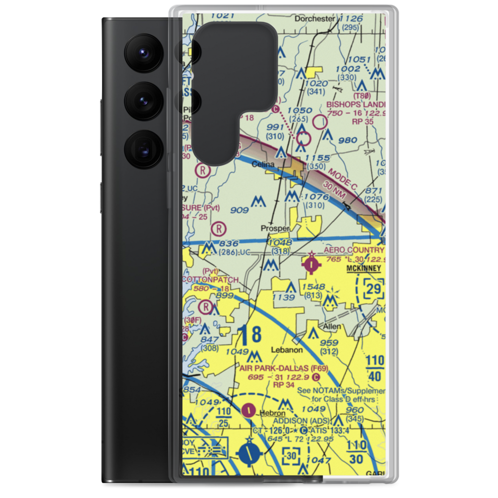 Drewery Airport (6TX3) VFR Sectional Samsung Case Samsung Galaxy S22 Ultra model shown