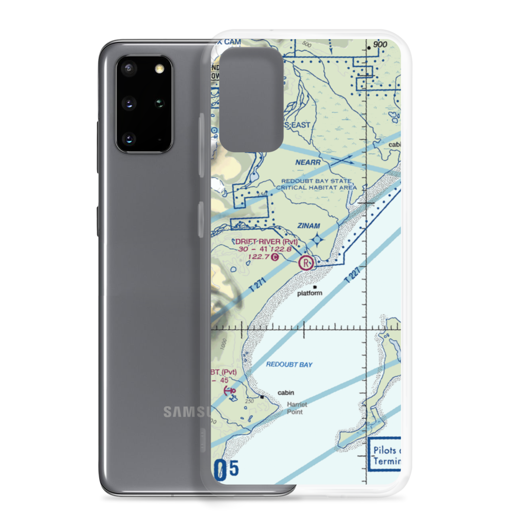 Drift River Airport (3AK5) VFR Sectional Samsung Case Samsung Galaxy S20 Plus model shown