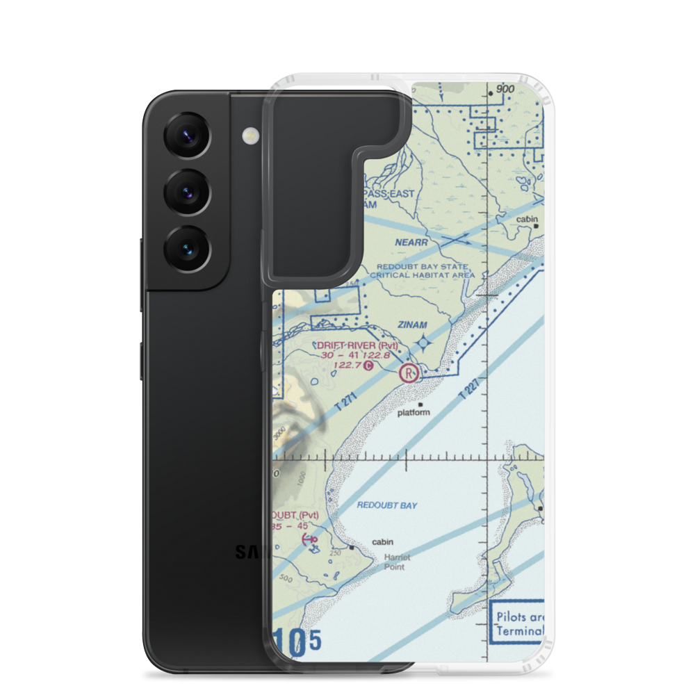 Drift River Airport (3AK5) VFR Sectional Samsung Case Samsung Galaxy S22 model shown