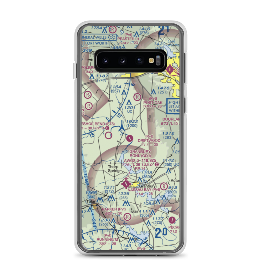 Driftwood Ranch Airport (XA86) VFR Sectional Samsung Case Samsung Galaxy S10 model shown