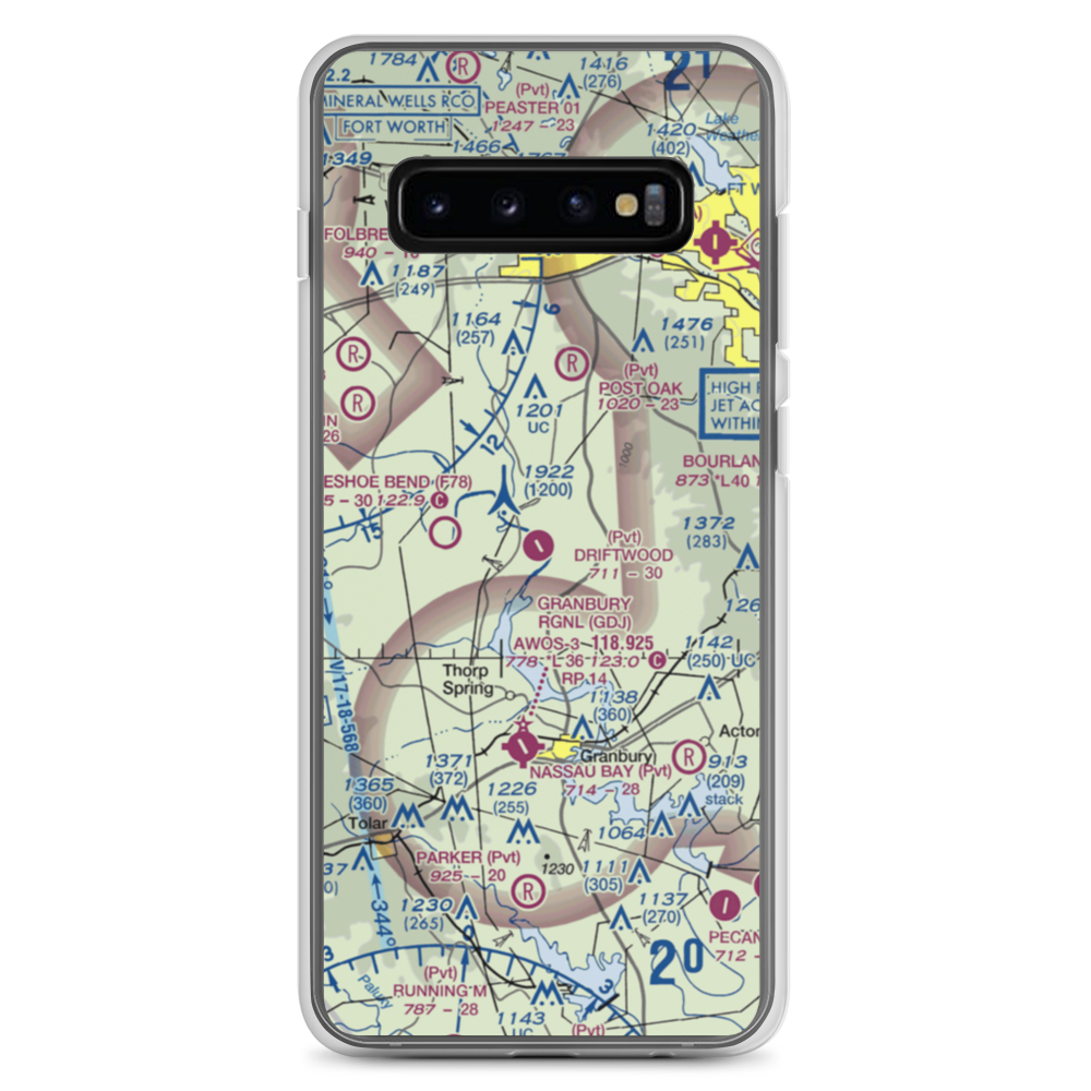 Driftwood Ranch Airport (XA86) VFR Sectional Samsung Case Samsung Galaxy S10+ model shown