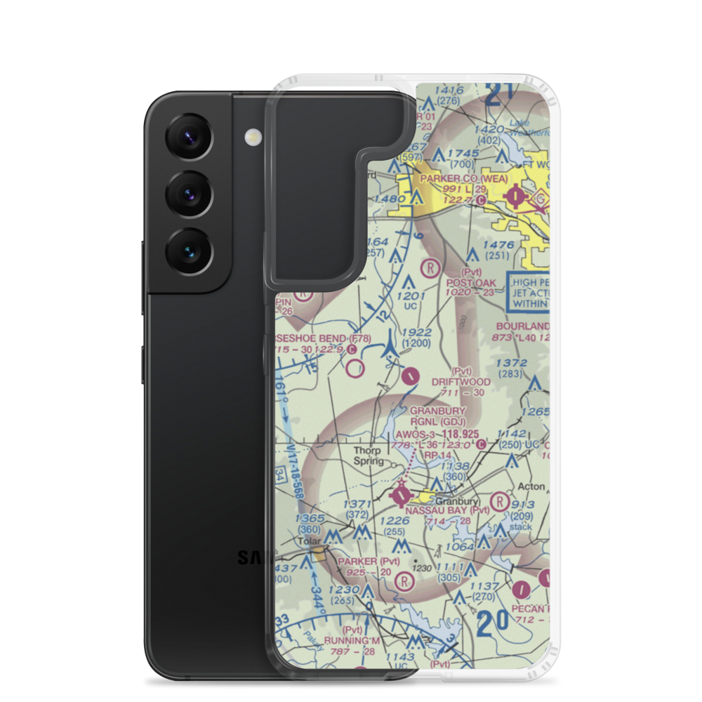 Driftwood Ranch Airport (XA86) VFR Sectional Samsung Case Samsung Galaxy S22 model shown
