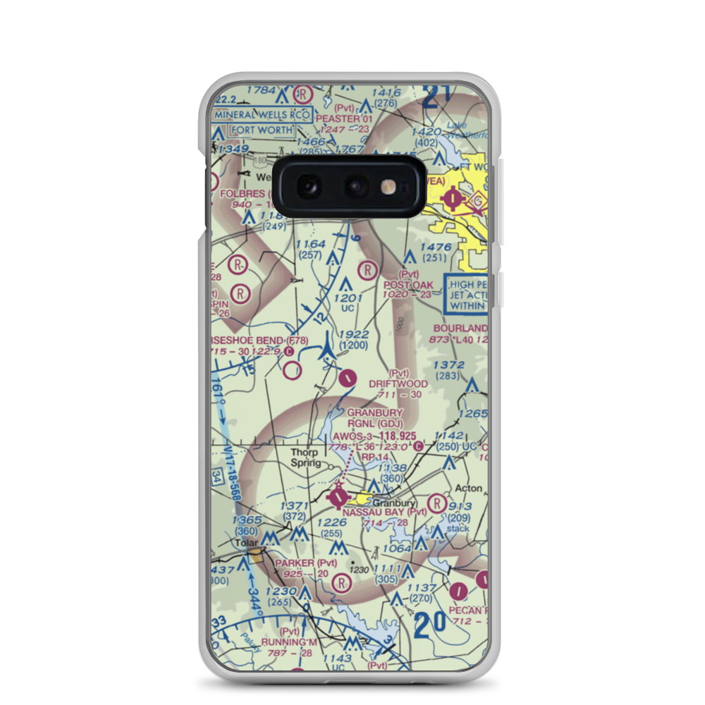 Driftwood Ranch Airport (XA86) VFR Sectional Samsung Case Samsung Galaxy S10e model shown
