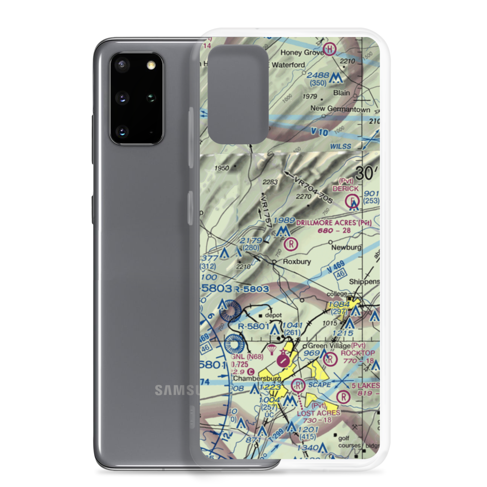 Drillmore Acres Airport (0PN7) VFR Sectional Samsung Case Samsung Galaxy S20 Plus model shown