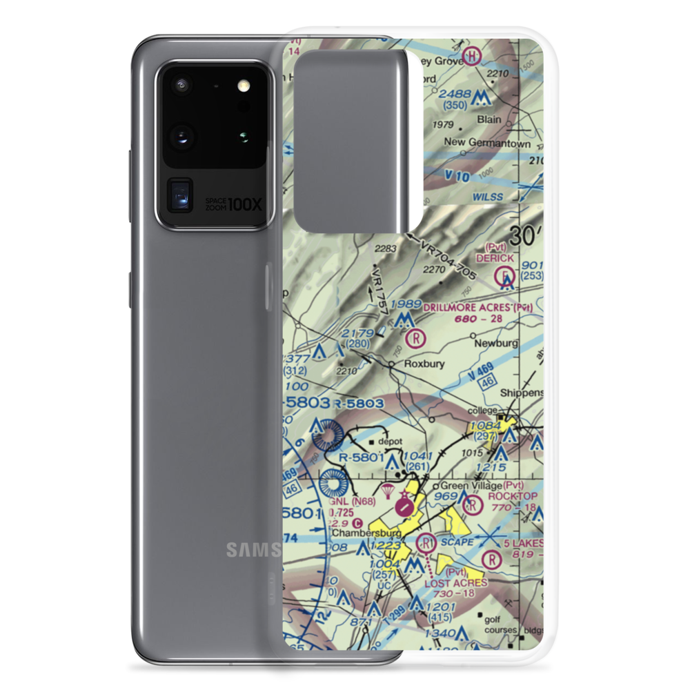 Drillmore Acres Airport (0PN7) VFR Sectional Samsung Case Samsung Galaxy S20 Ultra model shown