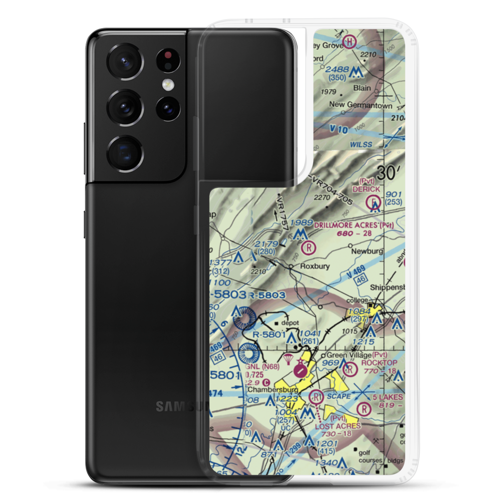 Drillmore Acres Airport (0PN7) VFR Sectional Samsung Case Samsung Galaxy S21 Ultra model shown