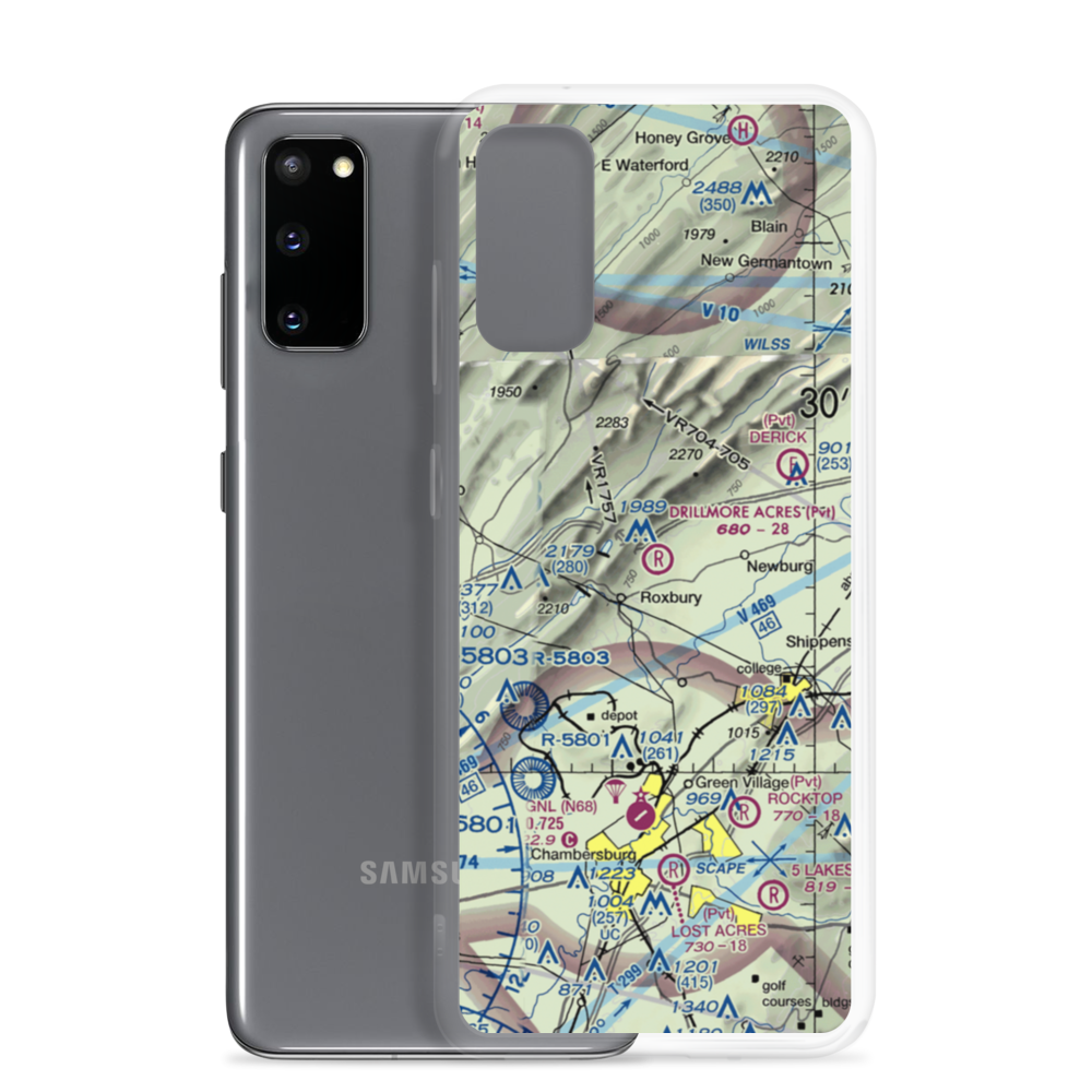 Drillmore Acres Airport (0PN7) VFR Sectional Samsung Case Samsung Galaxy S20 model shown