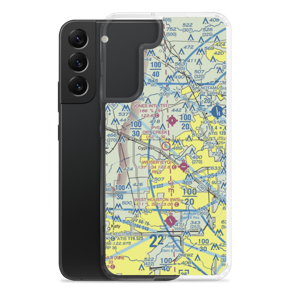 Dry Creek Airport (TS07) VFR Sectional Samsung Case Samsung Galaxy S22 Plus model shown