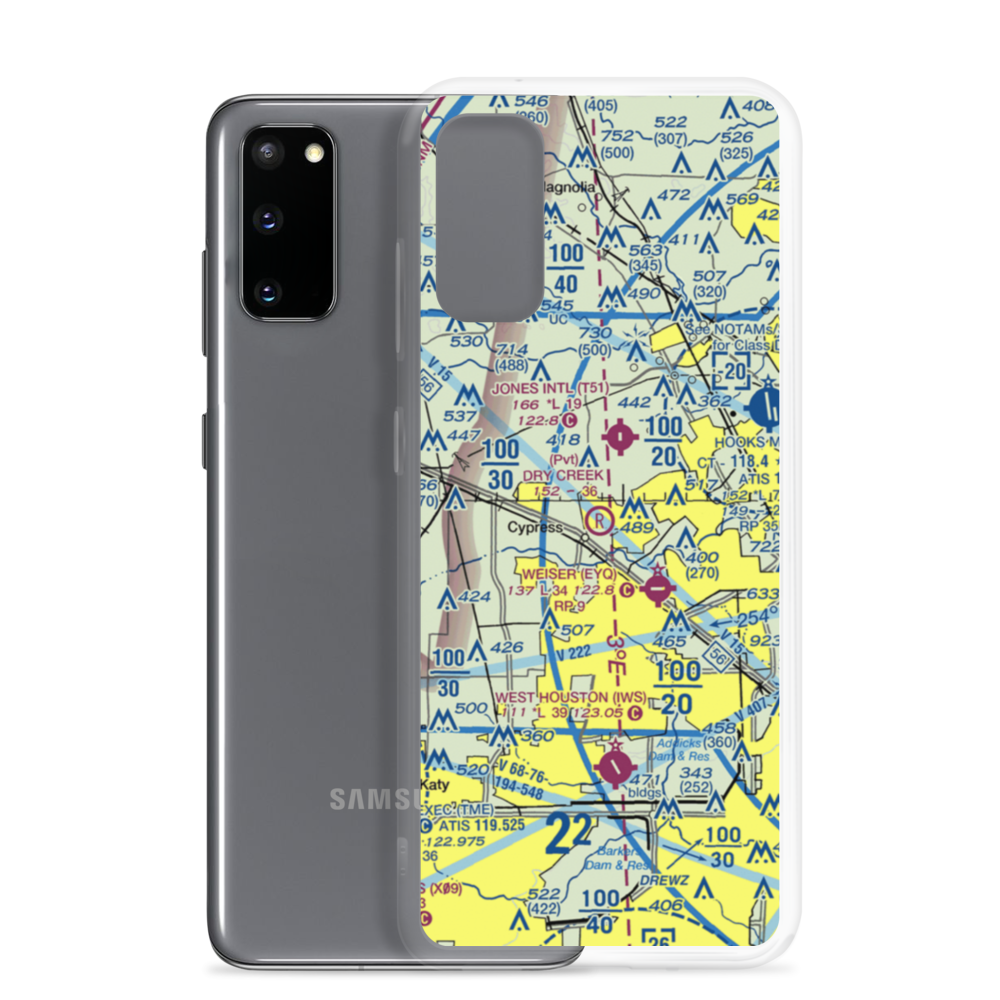 Dry Creek Airport (TS07) VFR Sectional Samsung Case Samsung Galaxy S20 model shown