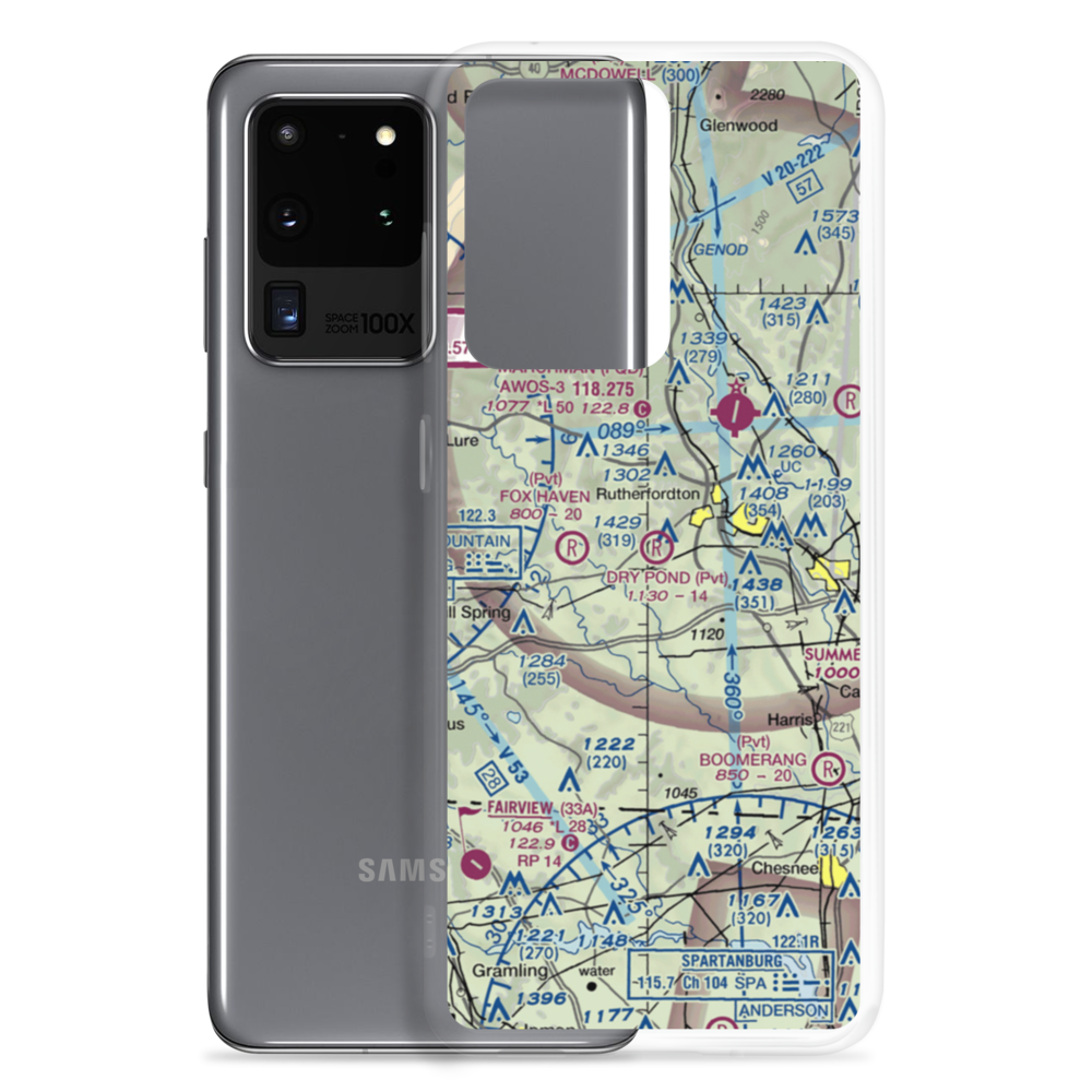 Dry Pond Airport (28NR) VFR Sectional Samsung Case Samsung Galaxy S20 Ultra model shown