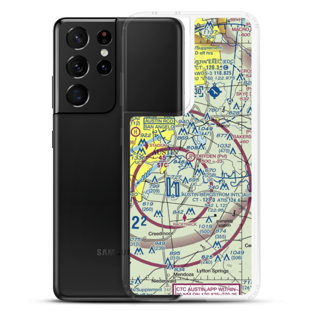 Dryden Airport (TX05) VFR Sectional Samsung Case Samsung Galaxy S21 Ultra model shown