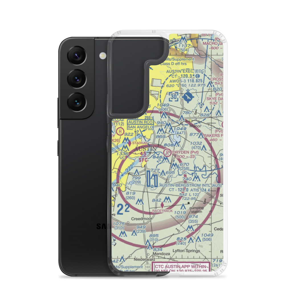 Dryden Airport (TX05) VFR Sectional Samsung Case Samsung Galaxy S22 model shown