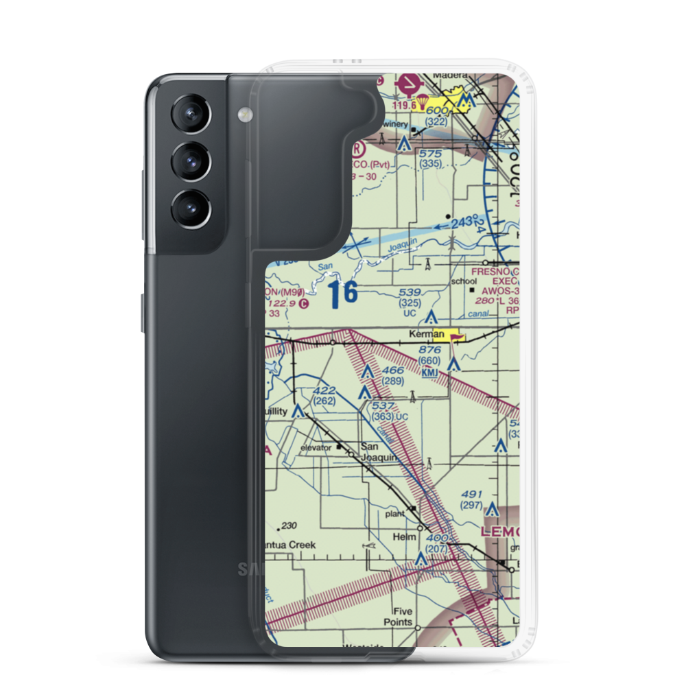Du Bois Ranch Airport (7CL0) VFR Sectional Samsung Case Samsung Galaxy S21 model shown