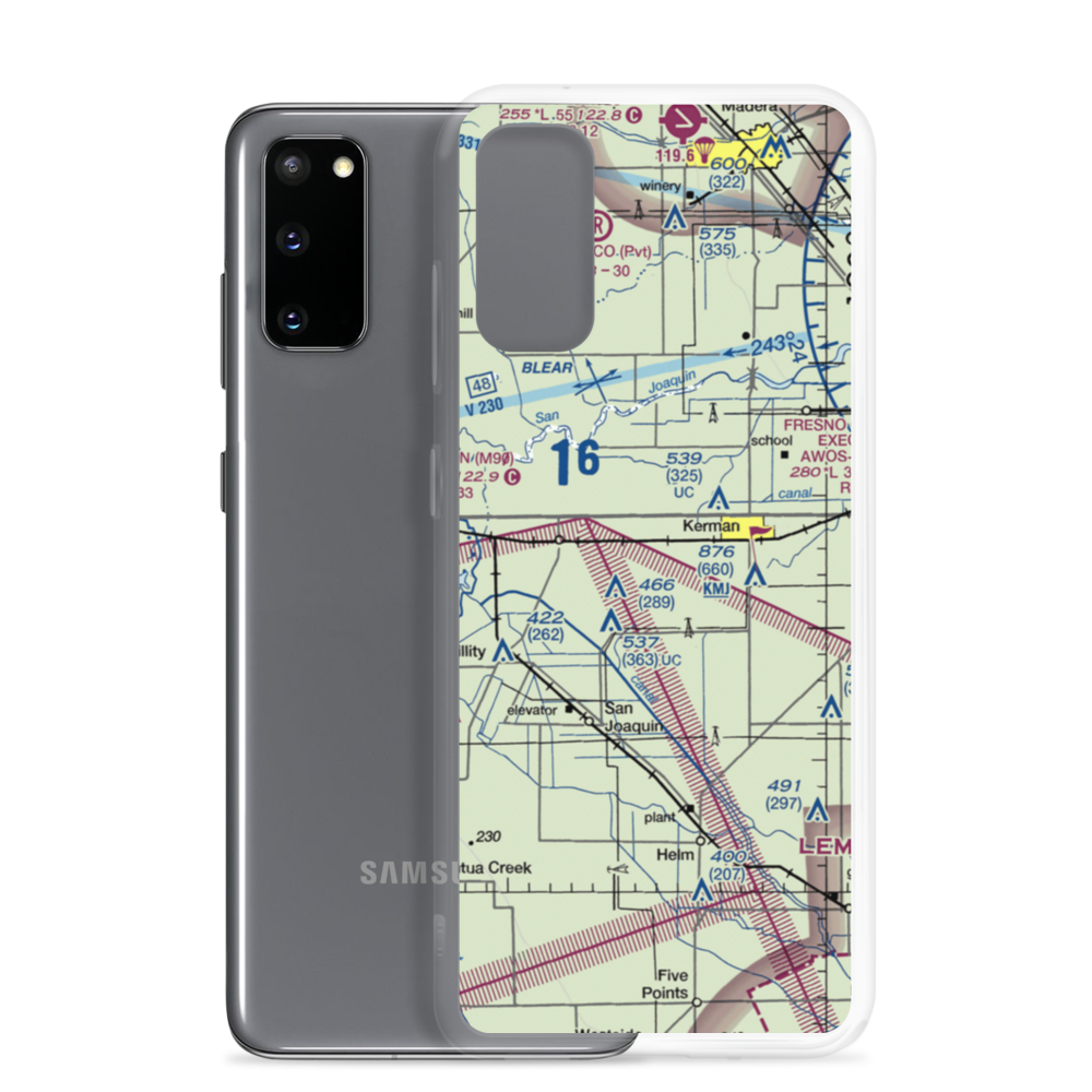 Du Bois Ranch Airport (7CL0) VFR Sectional Samsung Case Samsung Galaxy S20 model shown
