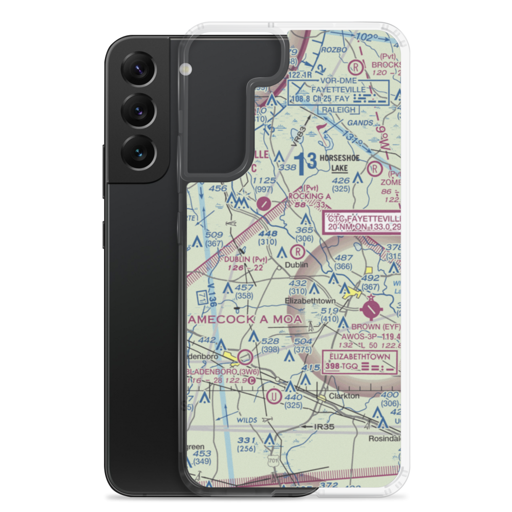 Dublin Field (NC82) VFR Sectional Samsung Case Samsung Galaxy S22 Plus model shown