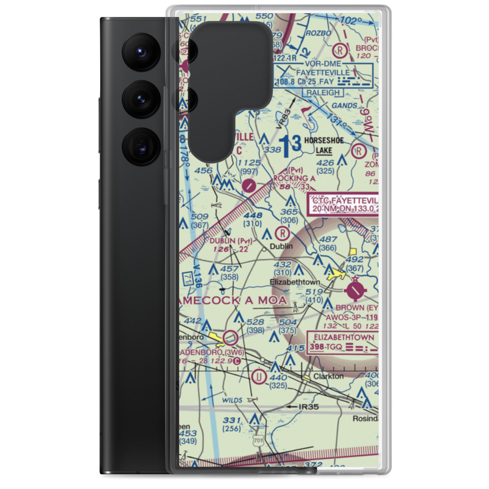 Dublin Field (NC82) VFR Sectional Samsung Case Samsung Galaxy S22 Ultra model shown