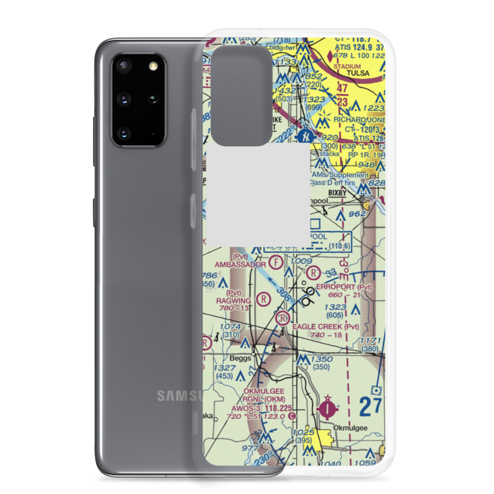 Duck Creek Airport (OK36) VFR Sectional Samsung Case Samsung Galaxy S20 Plus model shown