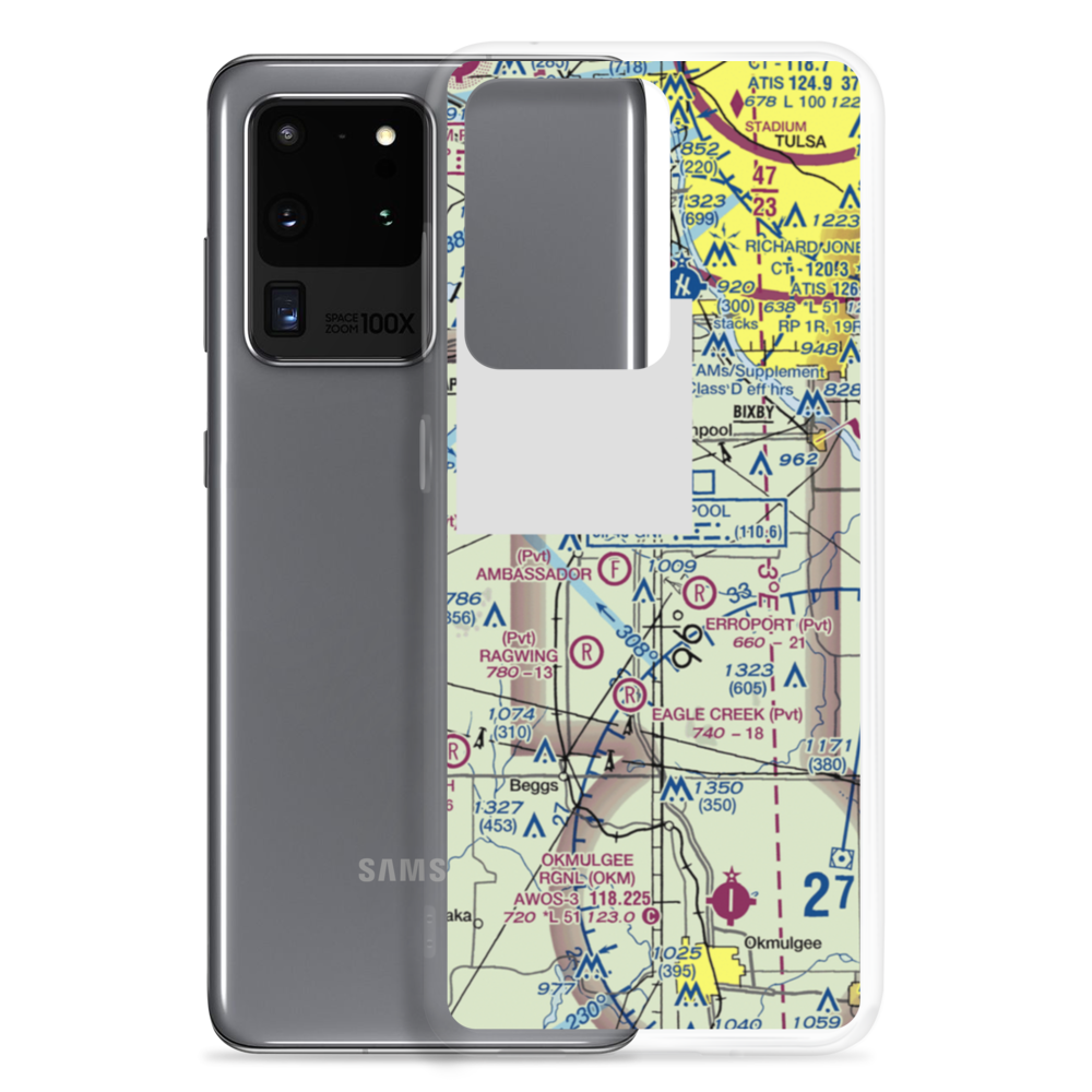 Duck Creek Airport (OK36) VFR Sectional Samsung Case Samsung Galaxy S20 Ultra model shown