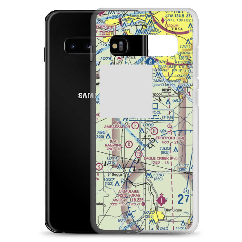 Duck Creek Airport (OK36) VFR Sectional Samsung Case Samsung Galaxy S10+ model shown