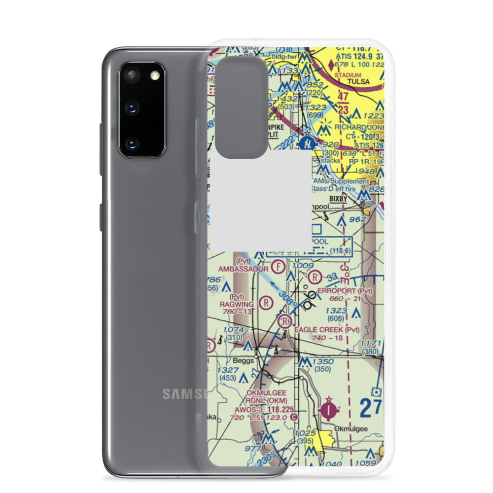 Duck Creek Airport (OK36) VFR Sectional Samsung Case Samsung Galaxy S20 model shown
