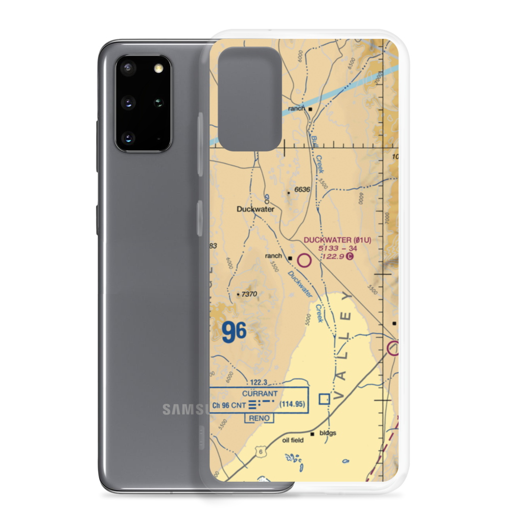 Duckwater Airport (01U) VFR Sectional Samsung Case Samsung Galaxy S20 Plus model shown