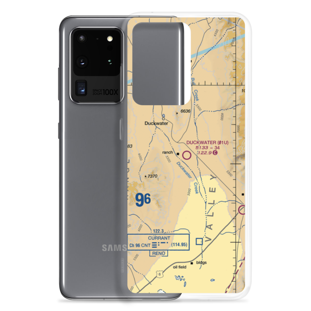 Duckwater Airport (01U) VFR Sectional Samsung Case Samsung Galaxy S20 Ultra model shown