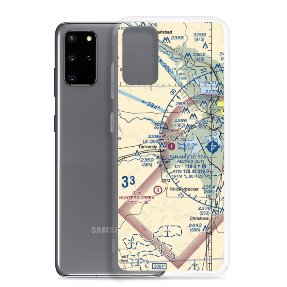 Ducote Airpark (TS65) VFR Sectional Samsung Case Samsung Galaxy S20 Plus model shown