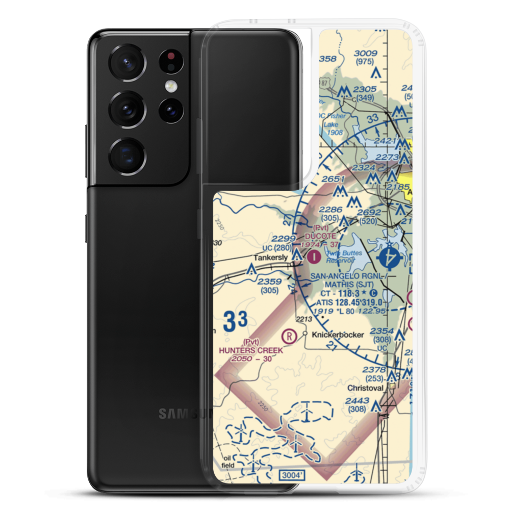 Ducote Airpark (TS65) VFR Sectional Samsung Case Samsung Galaxy S21 Ultra model shown