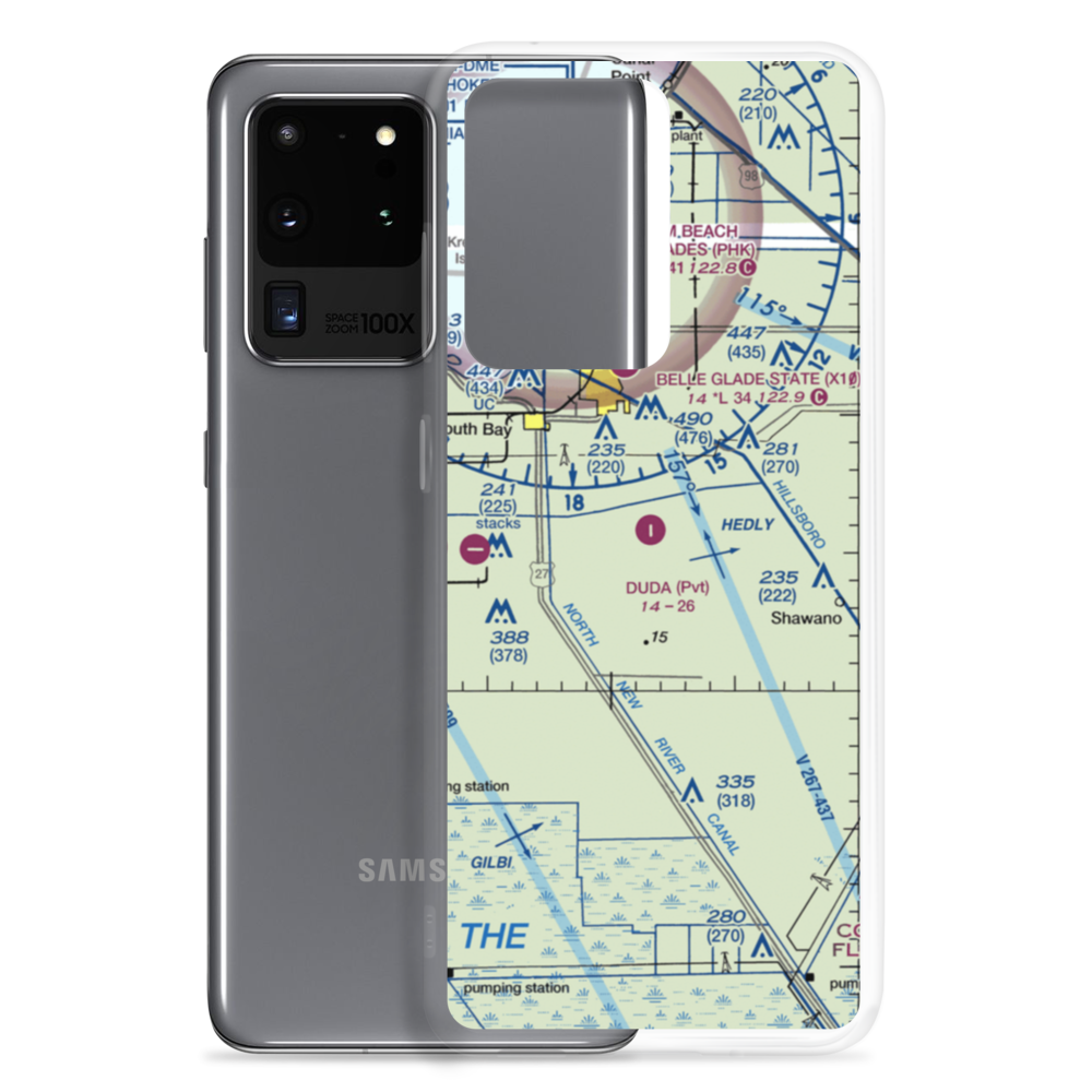 Duda Airstrip (FA69) VFR Sectional Samsung Case Samsung Galaxy S20 Ultra model shown