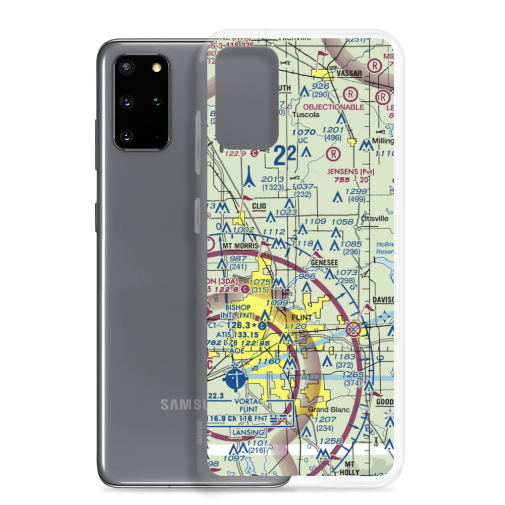 Duford Field (68G) VFR Sectional Samsung Case Samsung Galaxy S20 Plus model shown