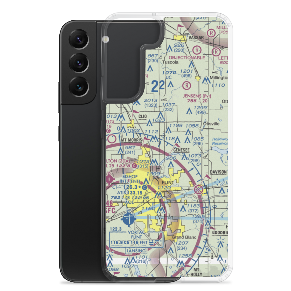 Duford Field (68G) VFR Sectional Samsung Case Samsung Galaxy S22 Plus model shown