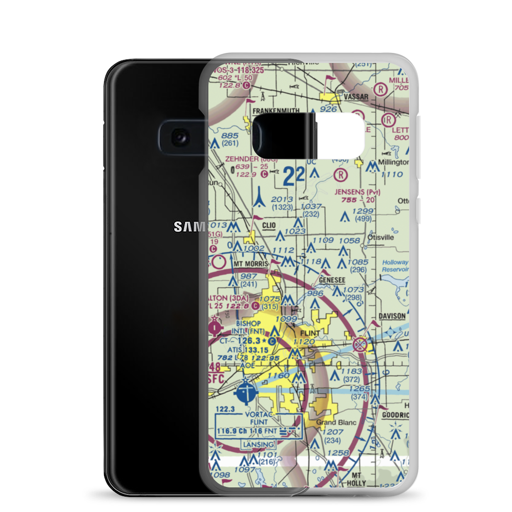 Duford Field (68G) VFR Sectional Samsung Case Samsung Galaxy S10e model shown